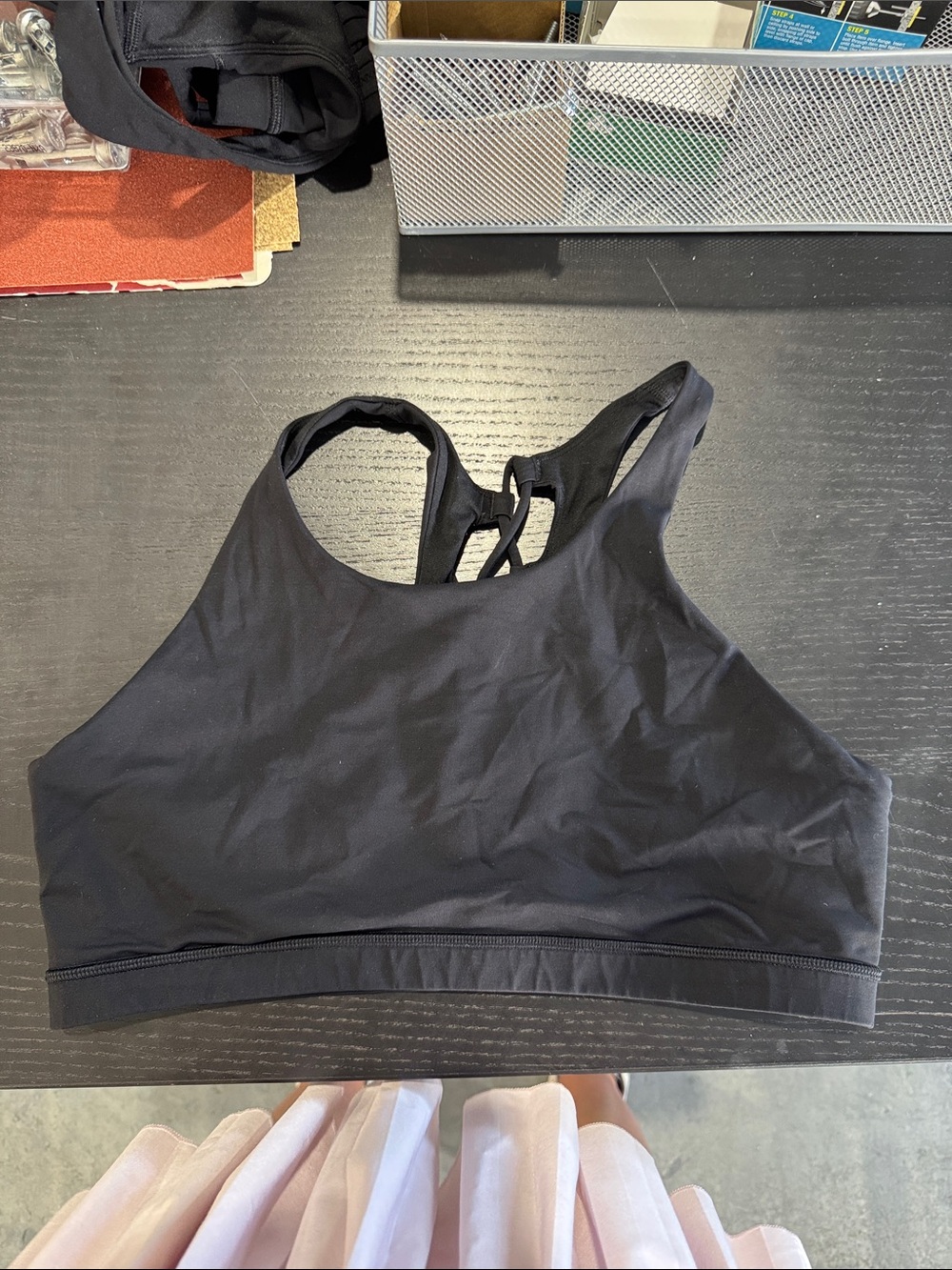 lululemon athletica Black High-Neck Strappy Sports Bra